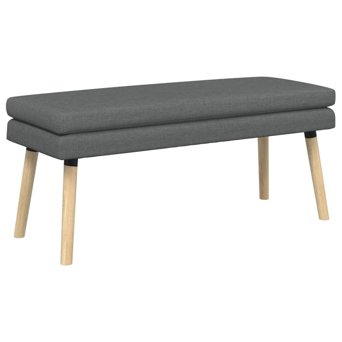 Bancă cu două straturi Gri închis 110 x 40 x 47 cm Țesătură WALTI
