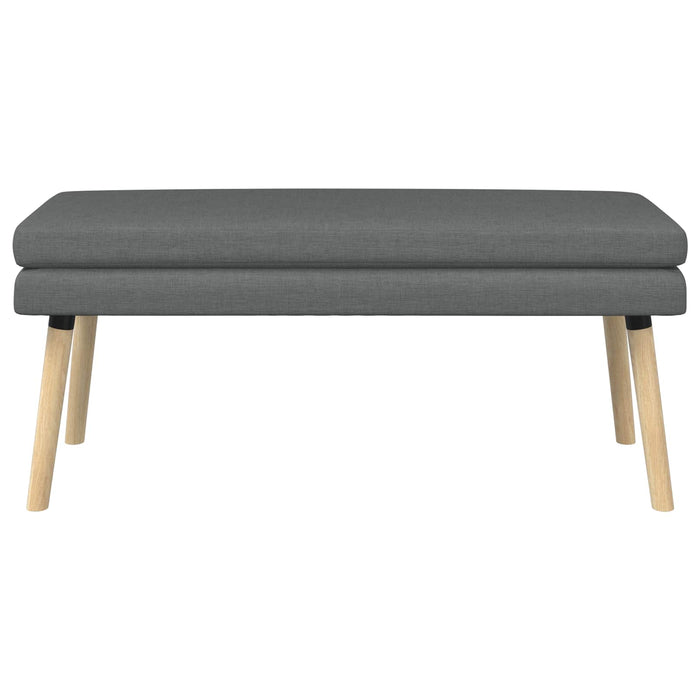Bancă cu două straturi Gri închis 110 x 40 x 47 cm Țesătură WALTI