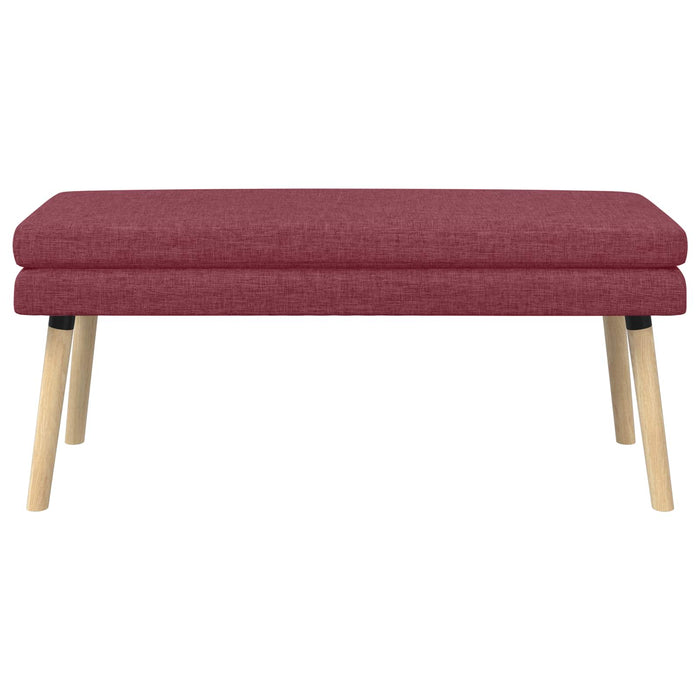 Bancă cu două straturi Roșu Vin 110 x 40 x 47 cm Țesătură WALTI