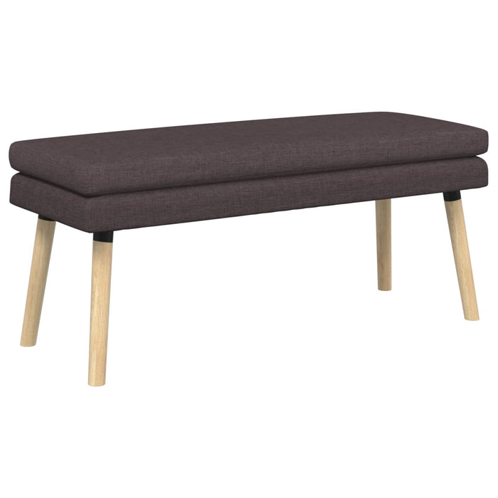 Bancă cu două straturi Maro închis 110 x 40 x 47 cm Țesătură WALTI