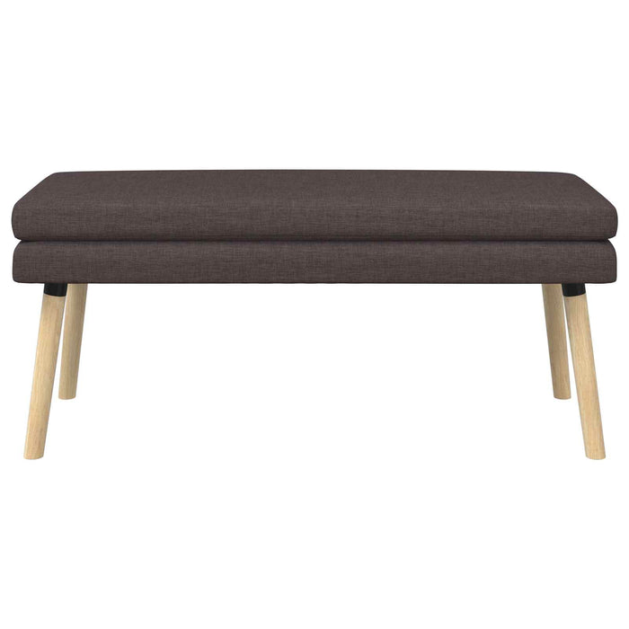 Bancă cu două straturi Maro închis 110 x 40 x 47 cm Țesătură WALTI
