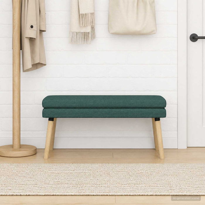 Bancă cu două straturi Verde închis 110 x 40 x 47 cm Țesătură - WALTI WALTI