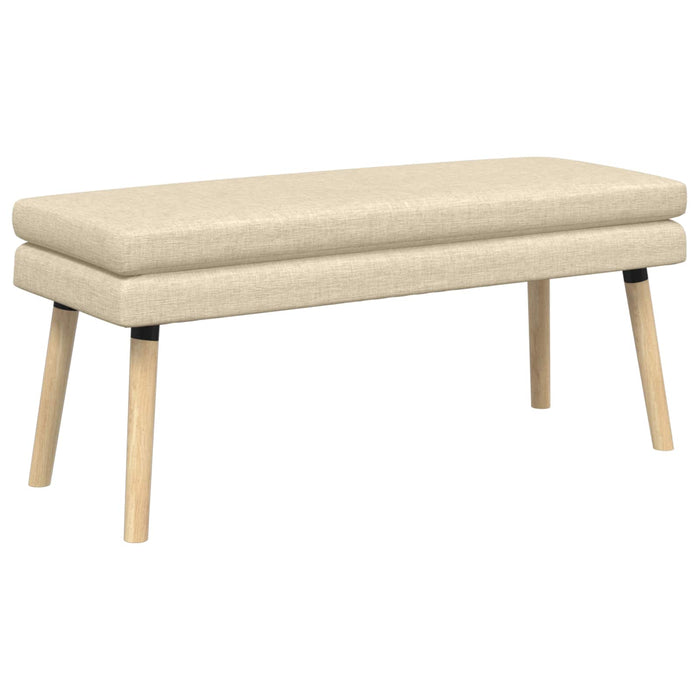 Bancă cu două straturi Crem 110 x 40 x 47 cm Țesătură WALTI