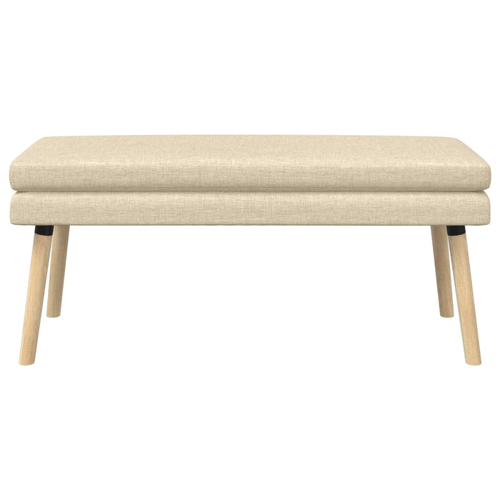 Bancă cu două straturi Crem 110 x 40 x 47 cm Țesătură WALTI