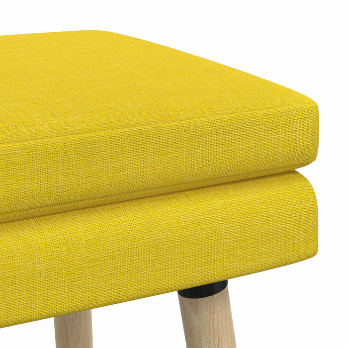 Bancă cu două straturi Galben Deschis 110 x 40 x 47 cm Țesătură WALTI