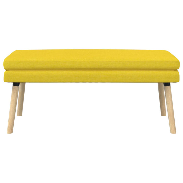 Bancă cu două straturi Galben Deschis 110 x 40 x 47 cm Țesătură WALTI