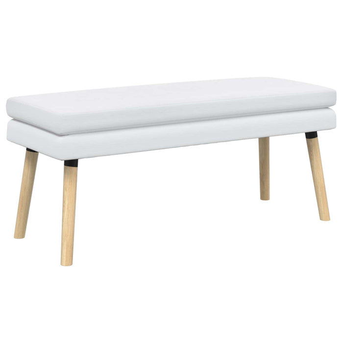 Bancă cu două straturi Alb 110 x 40 x 47 cm Țesătură WALTI