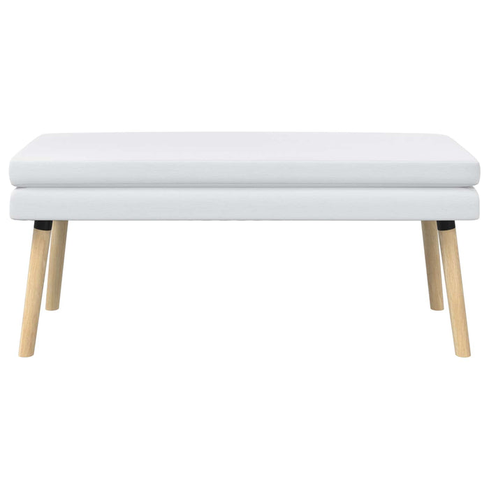 Bancă cu două straturi Alb 110 x 40 x 47 cm Țesătură WALTI