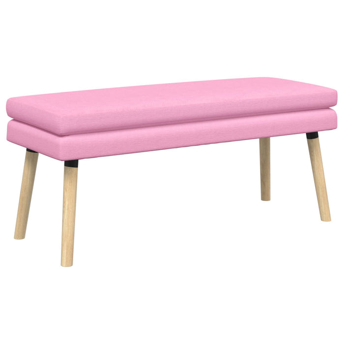 Bancă cu două straturi Roz 110 x 40 x 47 cm Țesătură WALTI