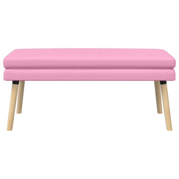 Bancă cu două straturi Roz 110 x 40 x 47 cm Țesătură WALTI