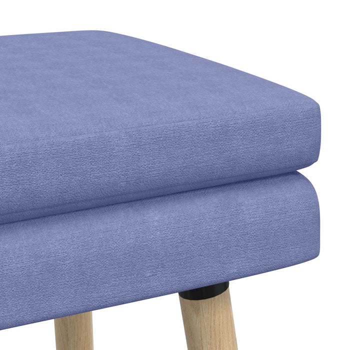 Bancă cu două straturi Albastru Jeans 110 x 40 x 47 cm Țesătură WALTI