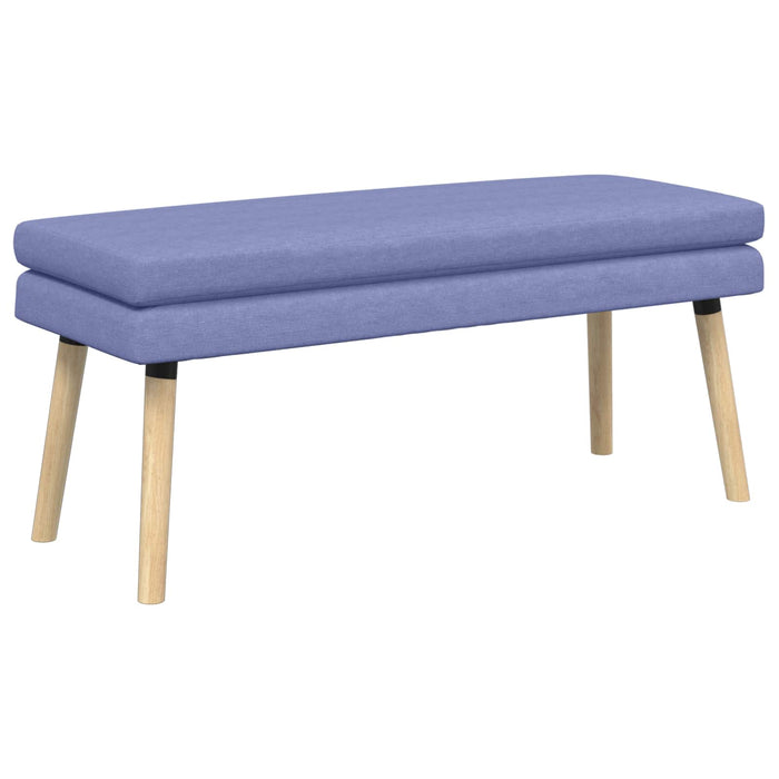 Bancă cu două straturi Albastru Jeans 110 x 40 x 47 cm Țesătură WALTI