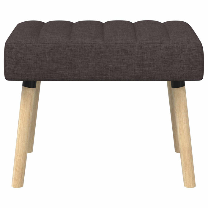 Bancă cu tapițare canelată Maro închis 60 x 40 x 45 cm Țesătură WALTI