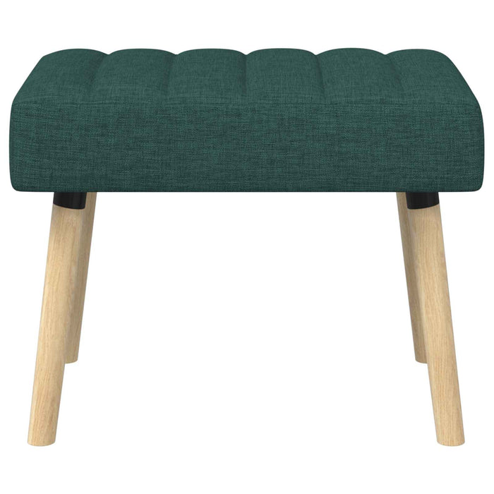 Bancă cu tapițare canelată Verde închis 60 x 40 x 45 cm WALTI
