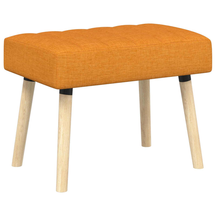 Bancă cu tapițare canelată Galben Întunecat 60 x 40 x 45 cm WALTI