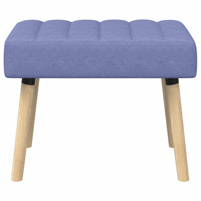 Bancă cu tapițare canelată Albastru Jeans 60 x 40 x 45 cm WALTI