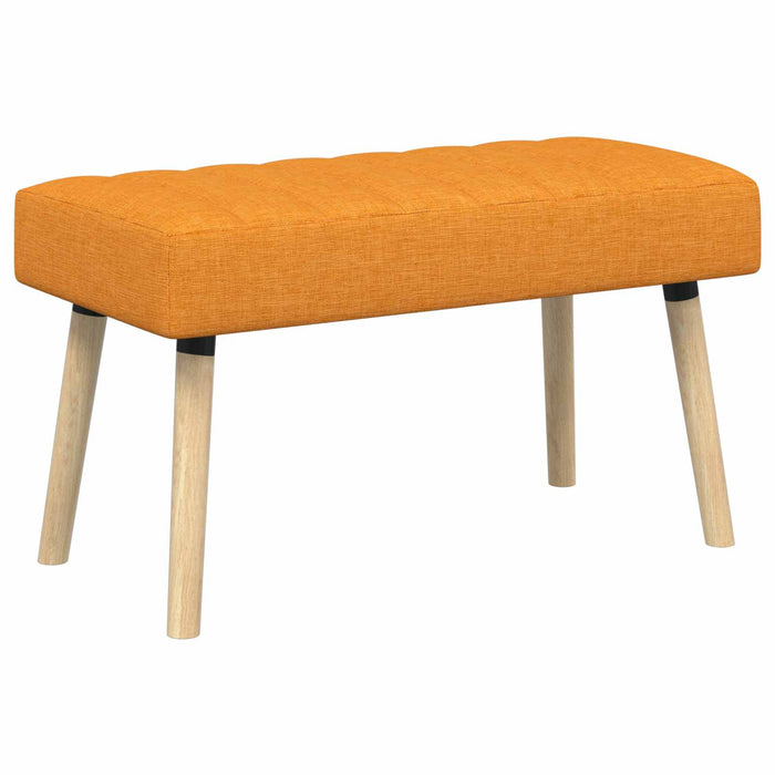 Bancă cu tapițare canelată Galben Întunecat 80 x 40 x 46 cm WALTI