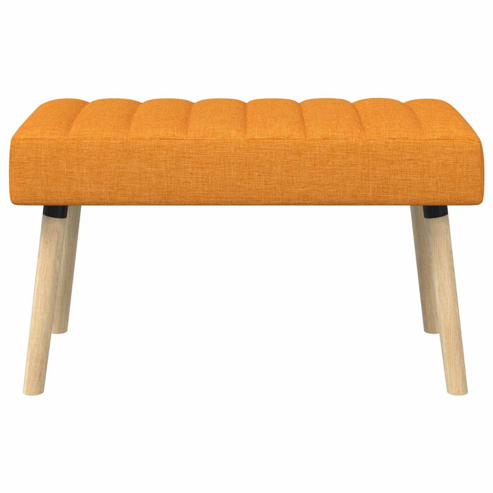 Bancă cu tapițare canelată Galben Întunecat 80 x 40 x 46 cm WALTI