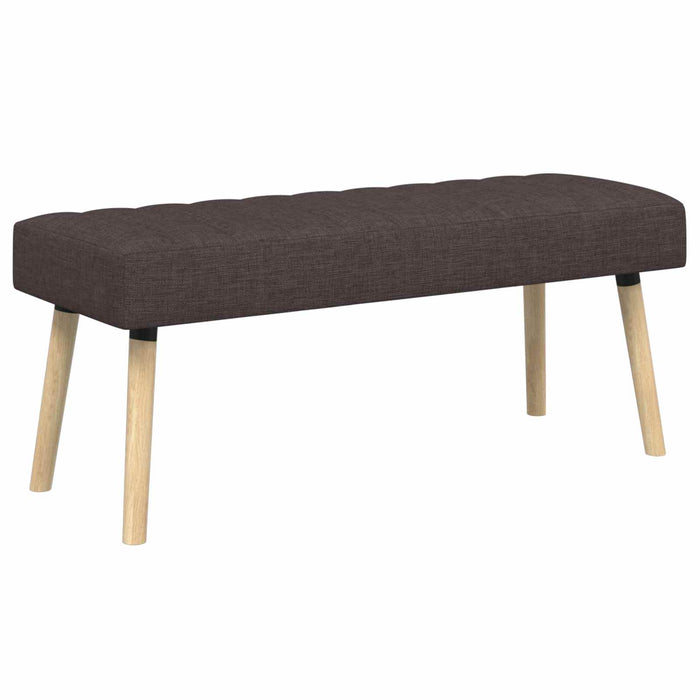 Bancă cu tapițare canelată Maro închis 110 x 40 x 46 cm WALTI