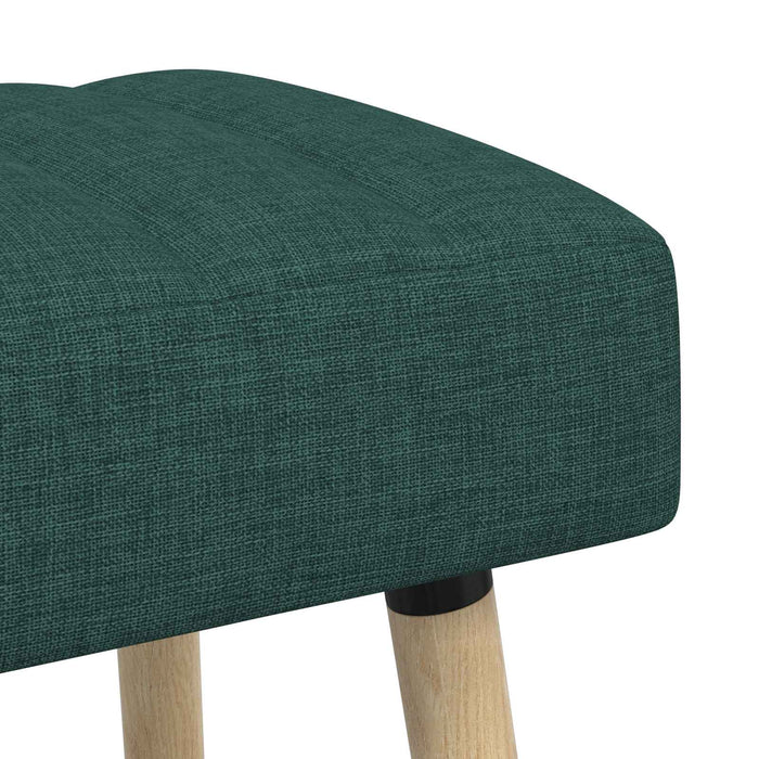 Bancă cu tapițare canelată Verde închis 110 x 40 x 46 cm WALTI