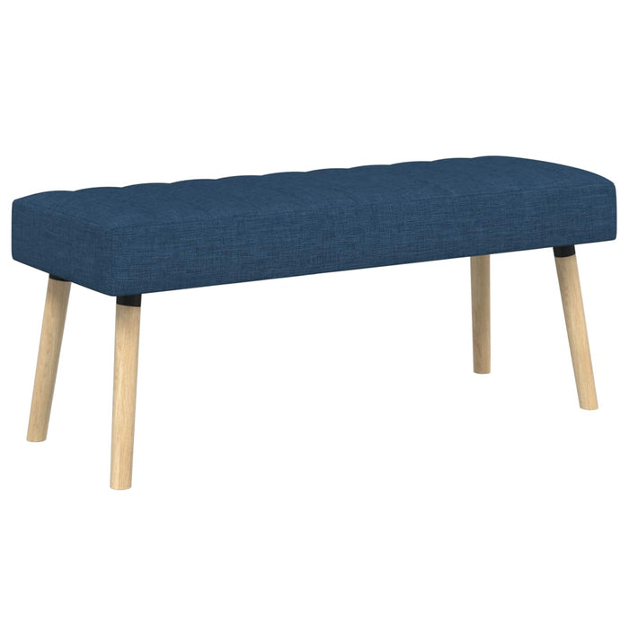 Bancă cu tapițare canelată albastru 110 x 40 x 46 cm Țesătură WALTI