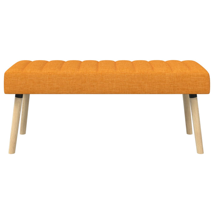 Bancă cu tapițare canelată Galben Întunecat 110 x 40 x 46 cm WALTI