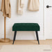 Bancă cu butoane capitonate Verde închis 60 x 40 x 45 cm - WALTI WALTI