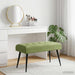 Bancă cu butoane capitonate Verde deschis 80 x 40 x 46 cm - WALTI WALTI