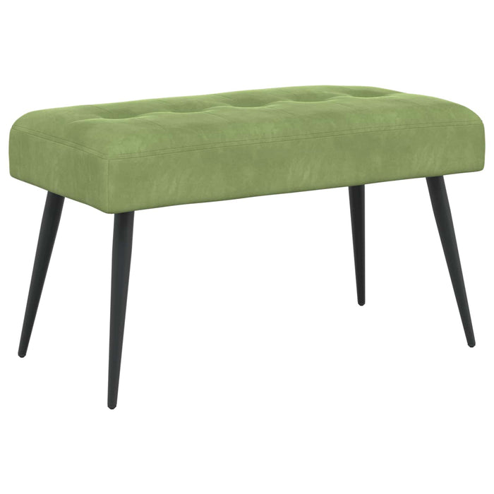 Bancă cu butoane capitonate Verde deschis 80 x 40 x 46 cm WALTI