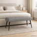 Bancă cu butoane capitonate Gri deschis 110 x 40 x 46 cm - WALTI WALTI