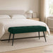 Bancă cu butoane capitonate Verde închis 110 x 40 x 46 cm - WALTI WALTI