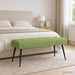 Bancă cu butoane capitonate Verde deschis 110 x 40 x 46 cm - WALTI WALTI