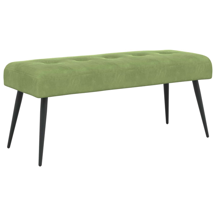Bancă cu butoane capitonate Verde deschis 110 x 40 x 46 cm WALTI