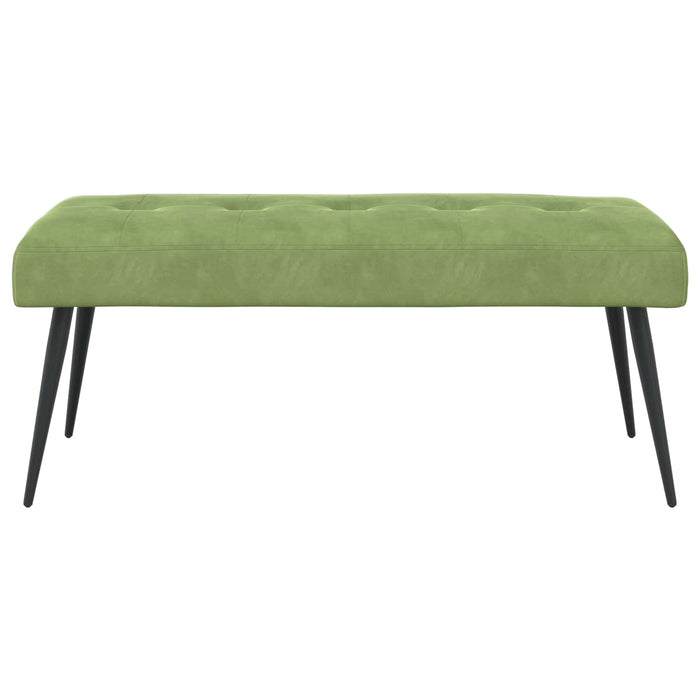 Bancă cu butoane capitonate Verde deschis 110 x 40 x 46 cm WALTI