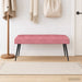 Bancă cu butoane capitonate Roz 110 x 40 x 46 cm Catifea - WALTI WALTI