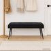 Bancă cu butoane capitonate Negru 110 x 40 x 46 cm Catifea - WALTI WALTI