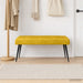 Bancă cu butoane capitonate Galben 110 x 40 x 46 cm Catifea - WALTI WALTI