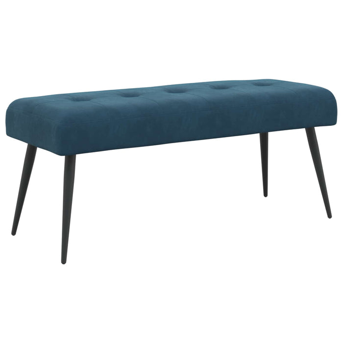 Bancă cu butoane capitonate albastru 110 x 40 x 46 cm Catifea WALTI