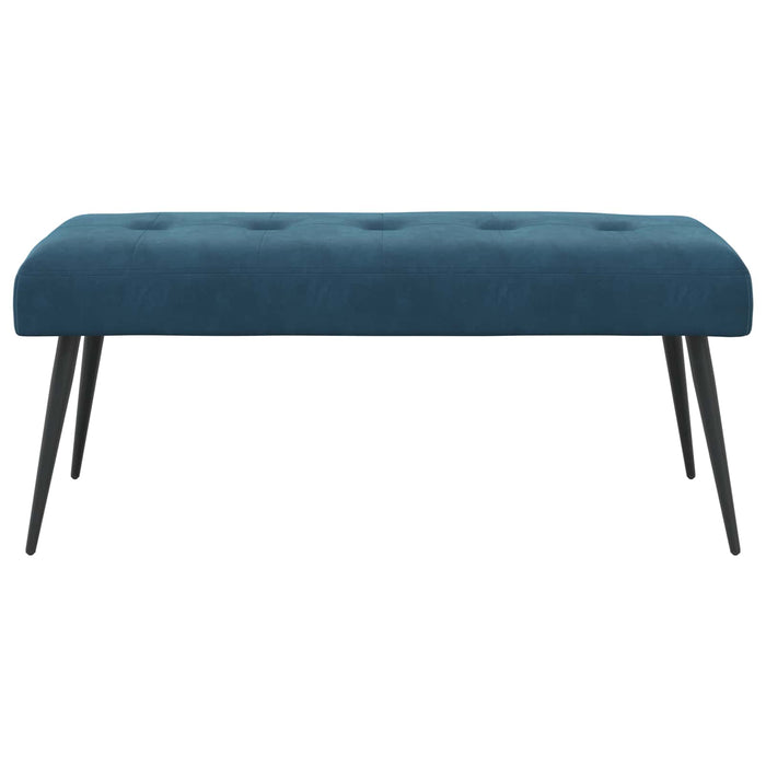 Bancă cu butoane capitonate albastru 110 x 40 x 46 cm Catifea WALTI