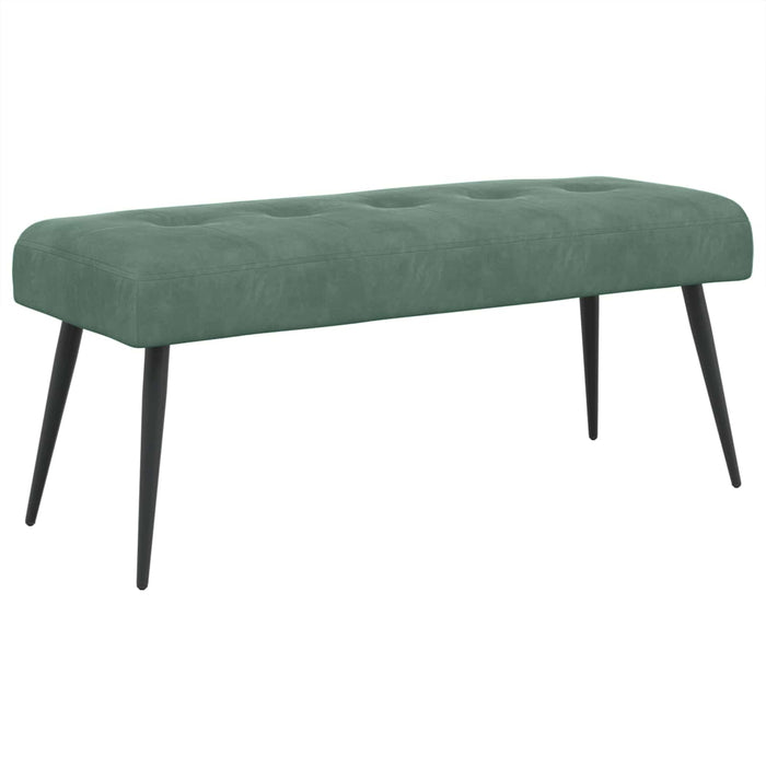 Bancă cu butoane capitonate Verde Mării 110 x 40 x 46 cm WALTI
