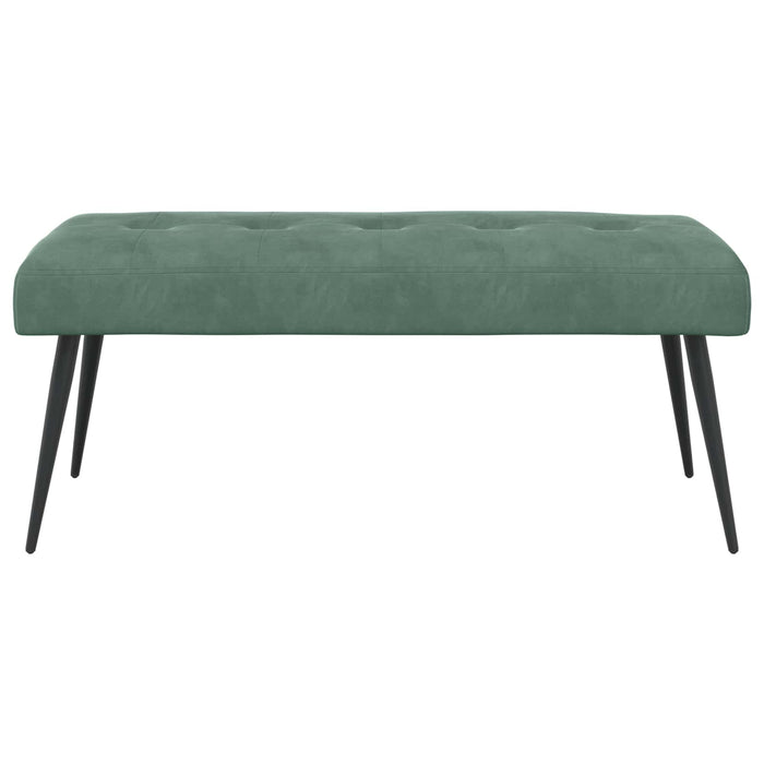 Bancă cu butoane capitonate Verde Mării 110 x 40 x 46 cm WALTI