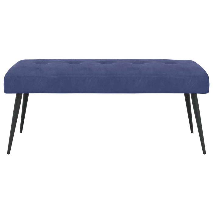 Bancă cu butoane capitonate Albastru Poliție 110 x 40 x 46 cm WALTI