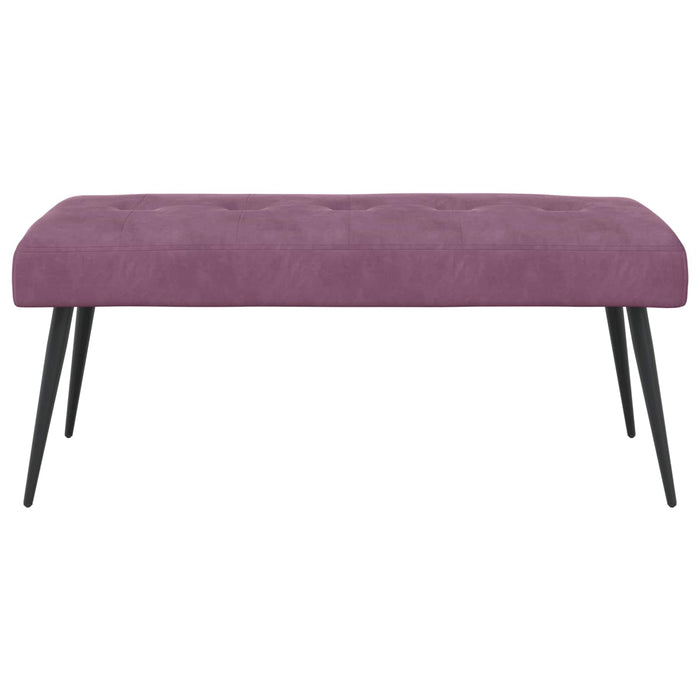 Bancă cu butoane capitonate Violet 110 x 40 x 46 cm Catifea WALTI