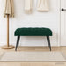 Bancă cu butoane capitonate Verde închis 80 x 40 x 46 cm - WALTI WALTI