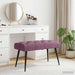 Bancă cu butoane capitonate Violet 80 x 40 x 46 cm Catifea - WALTI WALTI