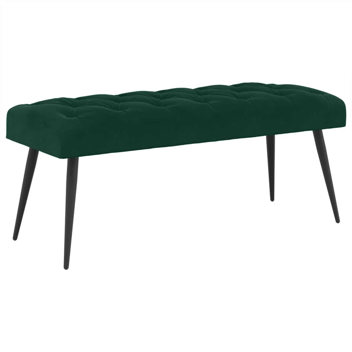 Bancă cu butoane capitonate Verde închis 110 x 40 x 46 cm WALTI
