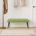 Bancă cu butoane capitonate Verde deschis 110 x 40 x 46 cm - WALTI WALTI