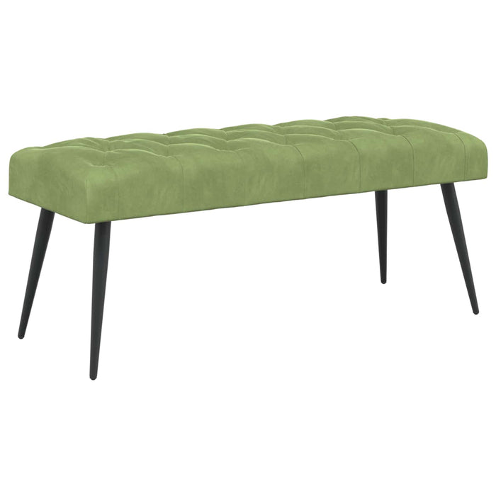 Bancă cu butoane capitonate Verde deschis 110 x 40 x 46 cm WALTI