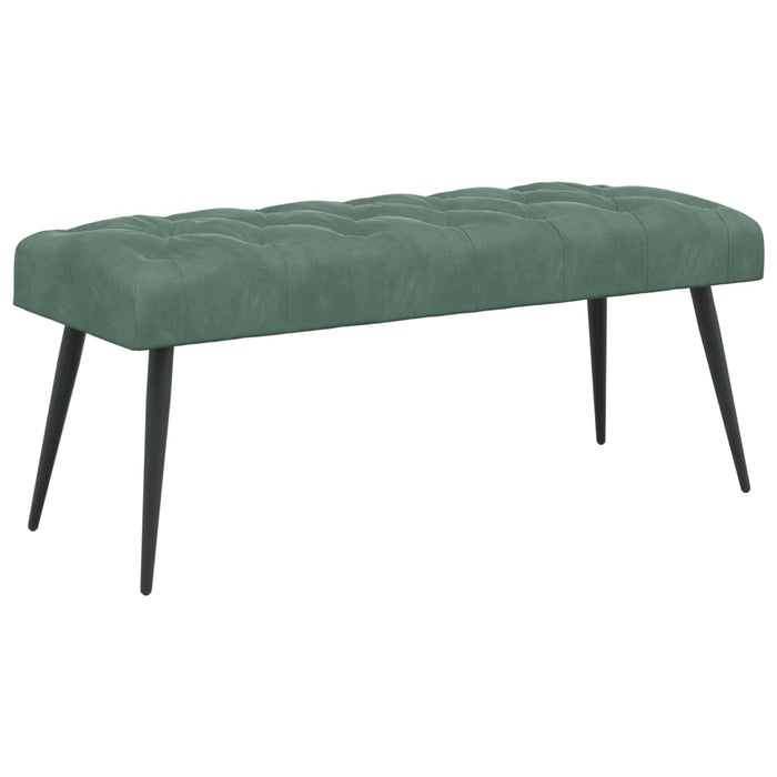 Bancă cu butoane capitonate Verde Mării 110 x 40 x 46 cm WALTI