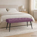 Bancă cu butoane capitonate Violet 110 x 40 x 46 cm Catifea - WALTI WALTI